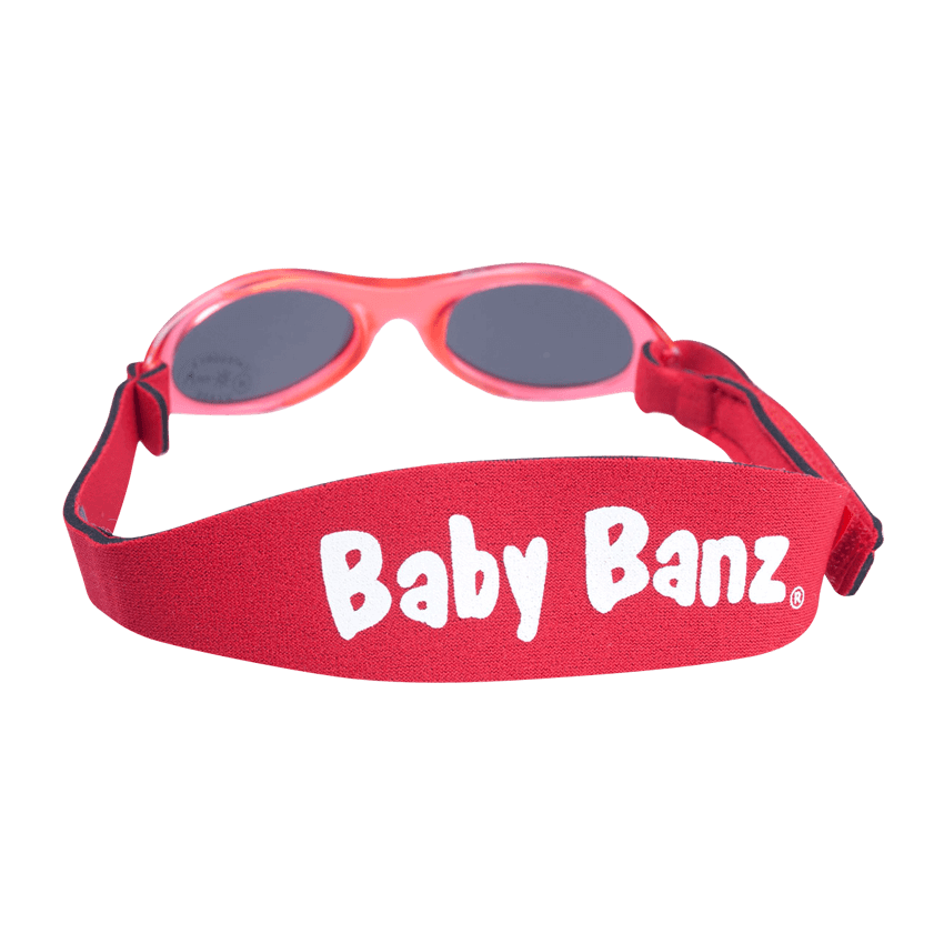 Baby Banz / Kidz Banz solglasögon för barn och baby. Klassisk röd färg.