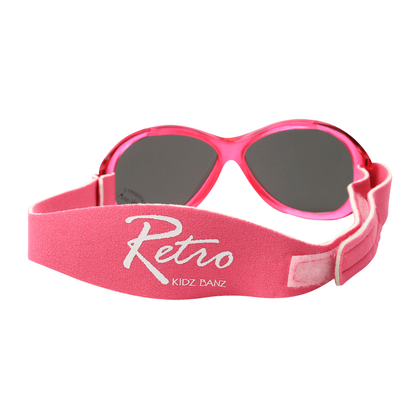 Retro Solglasögon för barn och baby - Rosa (Retro Banz Pink)