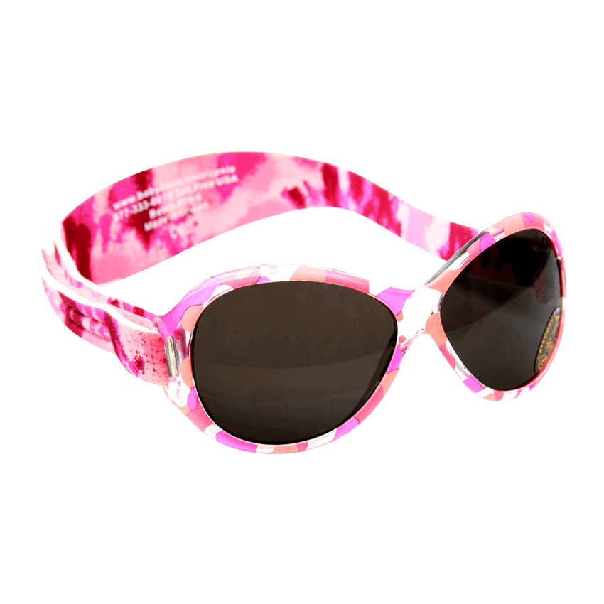 Retro Solglasögon för barn och baby - Rosa mönster (Retro Banz Pink Diva)