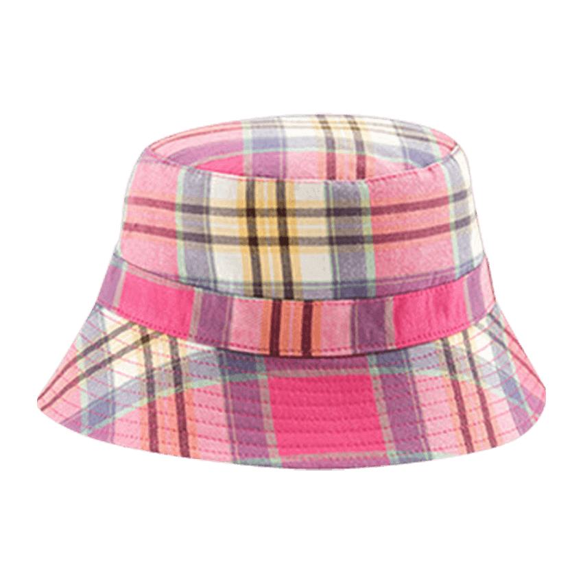 Solhatt med UPF50+ solskydd - Rosa med rutor (Banz Pink Check)